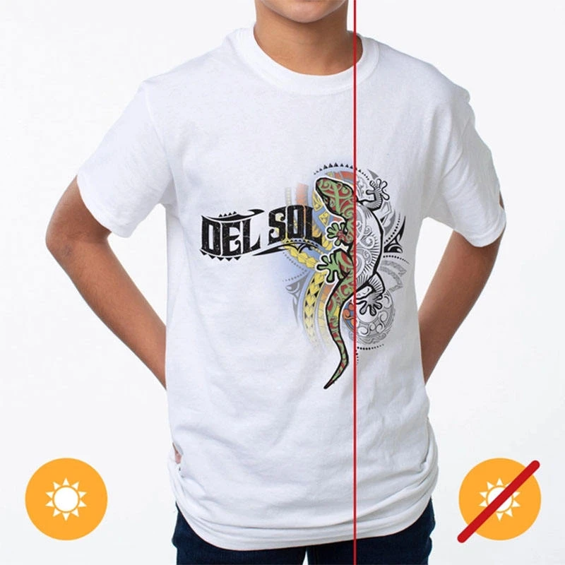 White Heat Sensitive Graphic T6 White Heat Sensitive Graphic T6